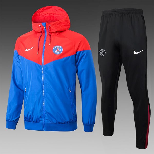 Rompevientos PSG Conjunto Completo 2025/26 Rojo Azul